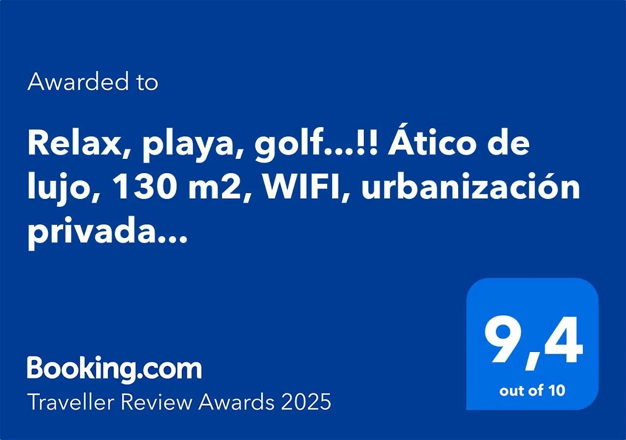 Relax, Playa, Golf...!! Atico De Lujo, 130 M2, Wifi, Urbanizacion Privada... Apartment Islantilla